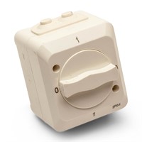 Rotary switch, 2 pole IP44