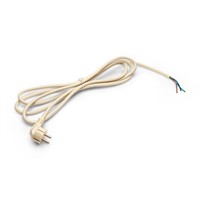 Stickkontakt med vit kabel - 2m