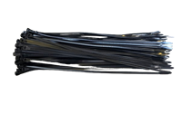 QsanTec Buntband,100st 4,8x300 mm - Svarta
