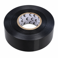 QsanTec Eltejp PVC, 19x0,2mm, 20m - Svart