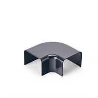 Plan vinkel 90°, 77mm - Svart