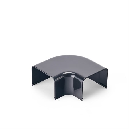 Plane corner 90°, 77mm - Black