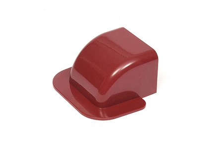 Wall connection, 77mm - Red