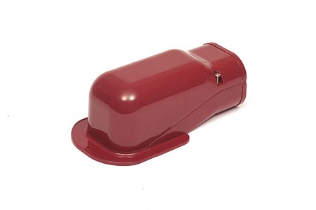 Wall connection, 75mm - Red