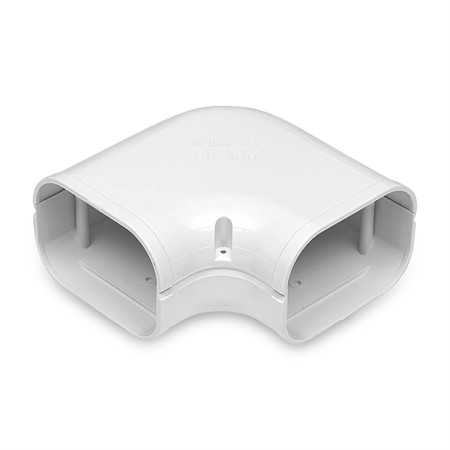 Plan vinkel 90°, 100mm - Vit