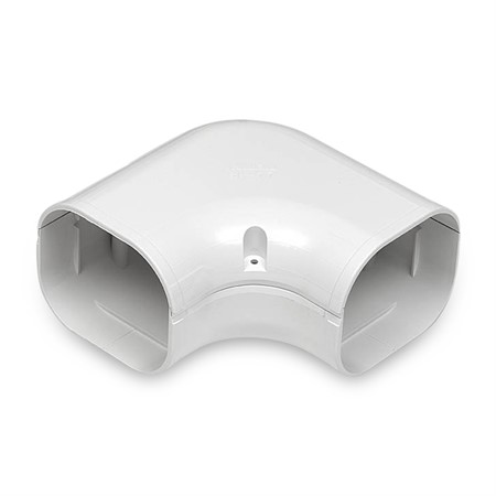 Plan vinkel 90°, 77mm - Vit