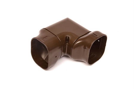 Plane corner 90° twist, 77mm - Brown
