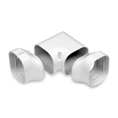 Plane corner 90° twist, 77mm - White