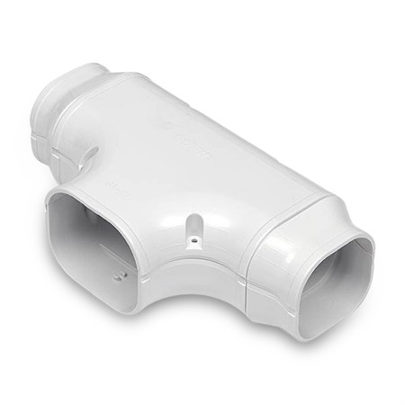 T-koppling, 77mm - Vit
