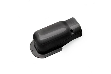 Wall connection, 77mm - Black