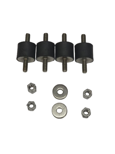 Vibrationsdämpare, 4st 30x25mm - Rostfria metalldelar