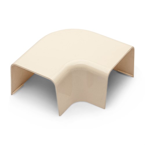 Plan vinkel 90°, 80mm - Vit