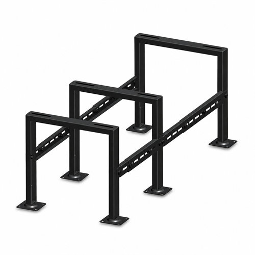 QsanTec markstativ med tre ben – 800–1360x430x440–500 mm – Svart