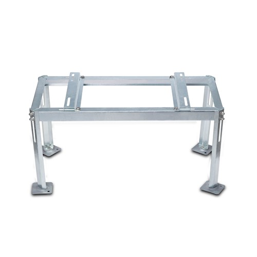 QsanTec varmgalvaniserat markstativ  850x380x350-400mm - 100kg