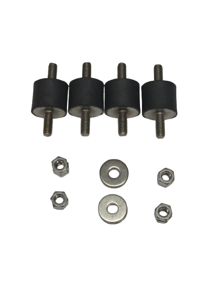 Vibrationsdämpare, 4st 30x25mm - Rostfria metalldelar