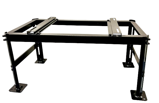 QsanTec markstativ 850x430x350-400mm - 160kg - Extra starkt - Svart