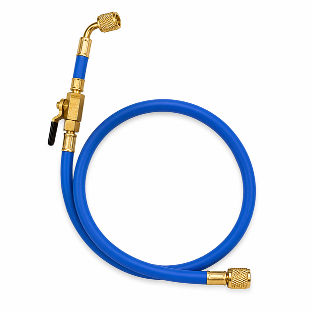 Hose, Blue 1/4" x 1/4" with Ball Valve – 1.5 m